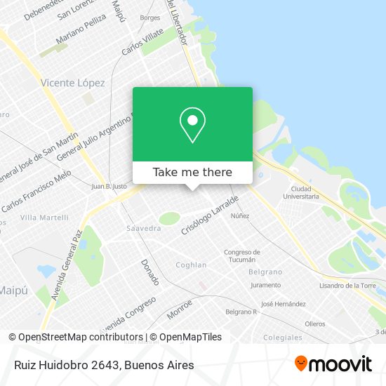 Mapa de Ruiz Huidobro 2643
