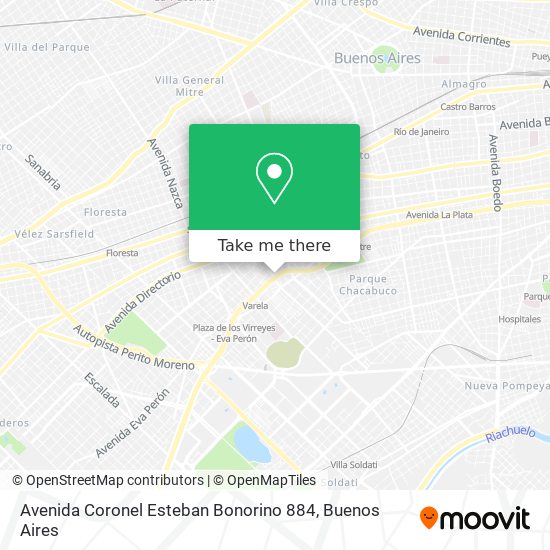 Avenida Coronel Esteban Bonorino 884 map