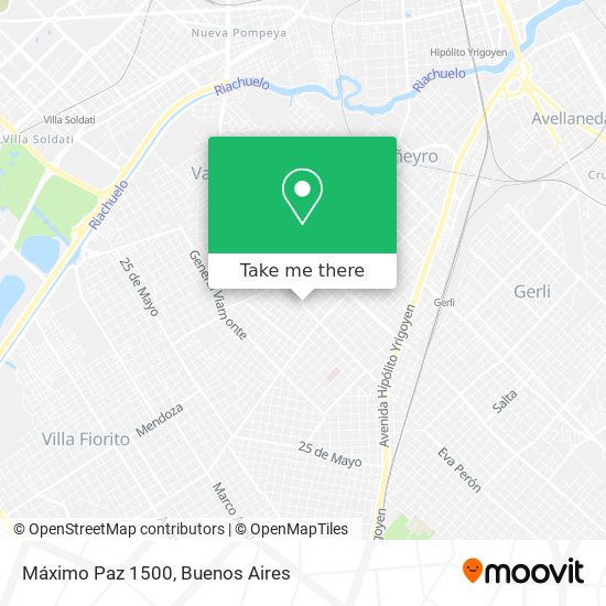 Mapa de Máximo Paz 1500