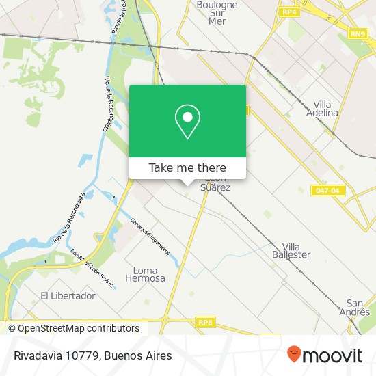 Rivadavia 10779 map