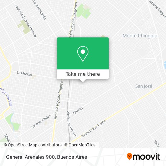 General Arenales 900 map