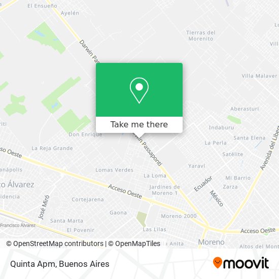 Quinta Apm map