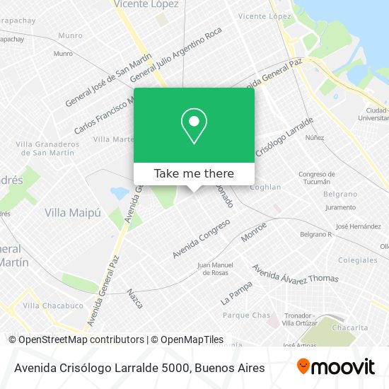 Avenida Crisólogo Larralde 5000 map