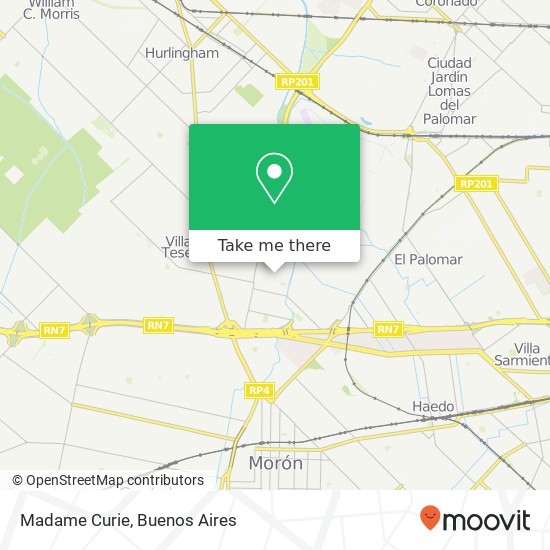 Madame Curie map