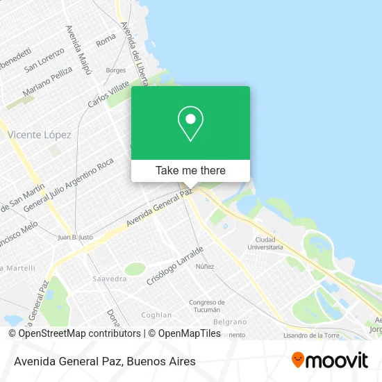 Mapa de Avenida General Paz