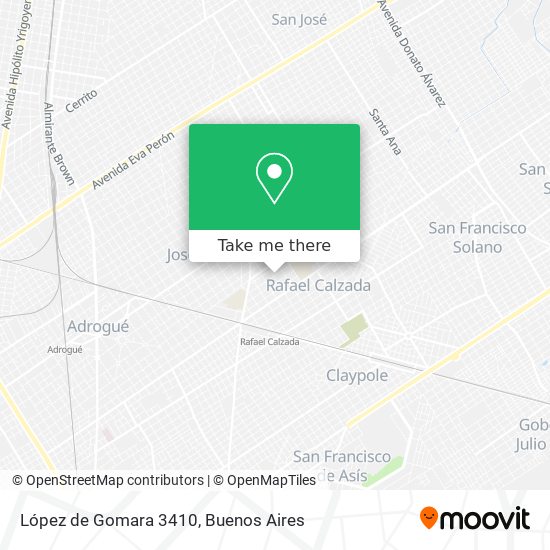 López de Gomara 3410 map
