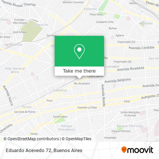 Eduardo Acevedo 72 map