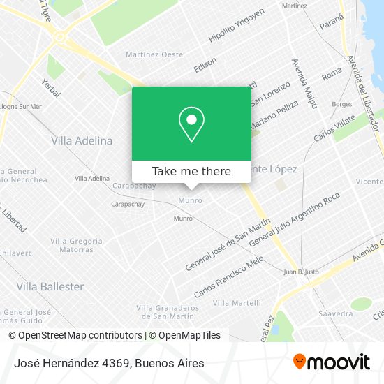 José Hernández 4369 map