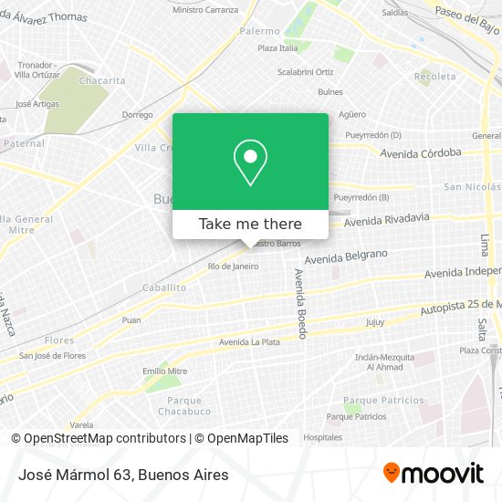 José Mármol 63 map