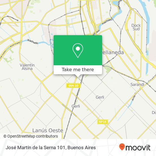 José Martín de la Serna 101 map