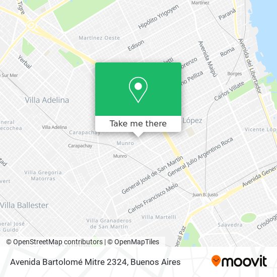 Mapa de Avenida Bartolomé Mitre 2324