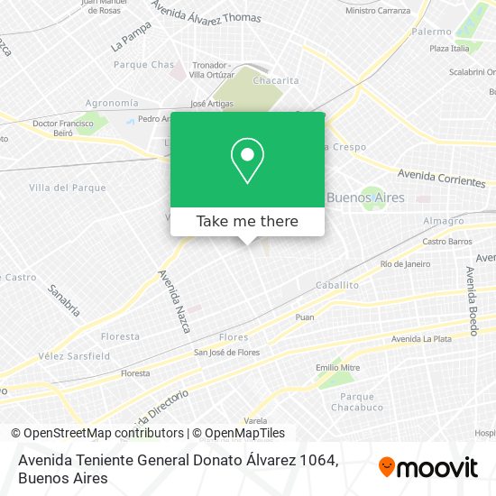 Mapa de Avenida Teniente General Donato Álvarez 1064