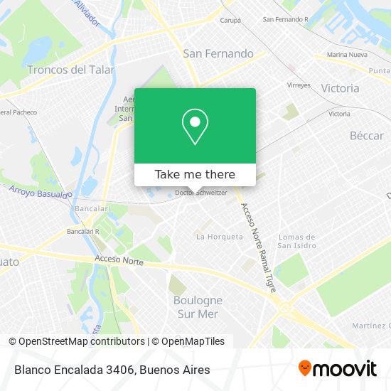 Mapa de Blanco Encalada 3406