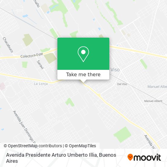 Avenida Presidente Arturo Umberto Illia map