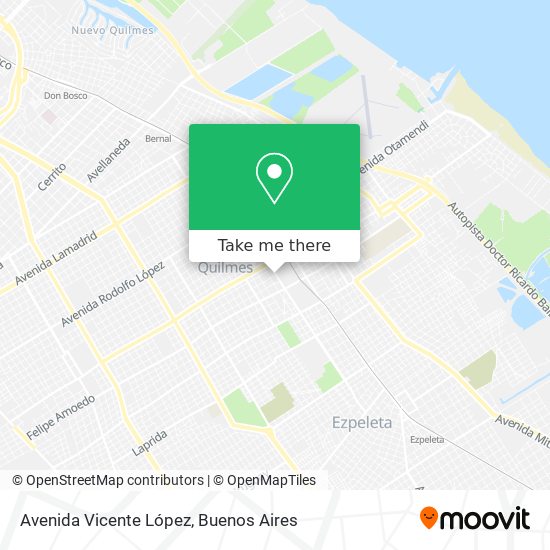 Mapa de Avenida Vicente López