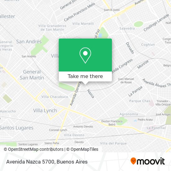 Avenida Nazca 5700 map