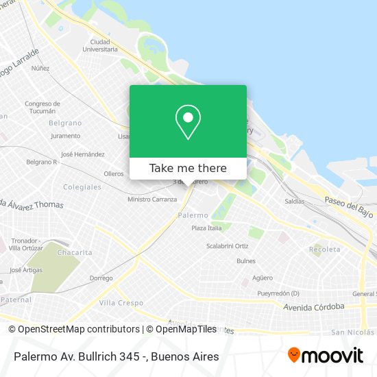 Palermo Av. Bullrich 345 - map