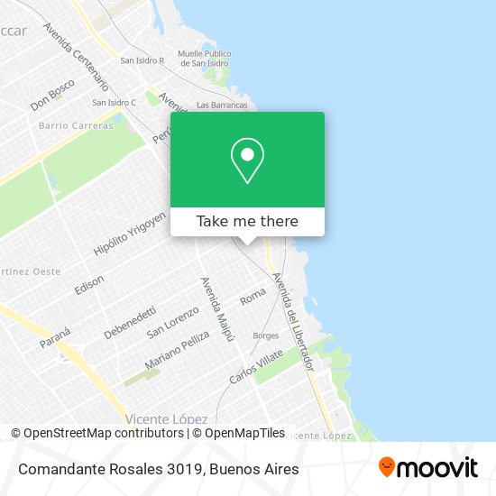 Comandante Rosales 3019 map