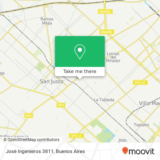 José Ingenieros 3811 map