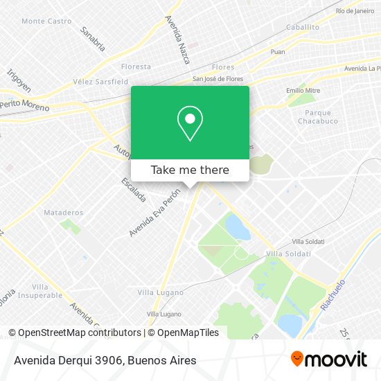 Mapa de Avenida Derqui 3906