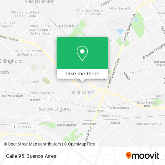 Calle 95 map