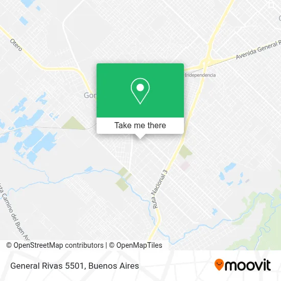 General Rivas 5501 map