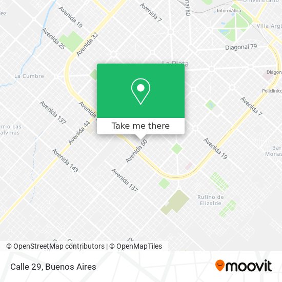 Calle 29 map
