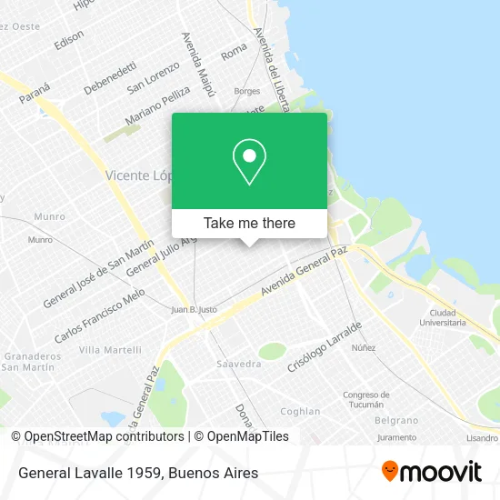 General Lavalle 1959 map
