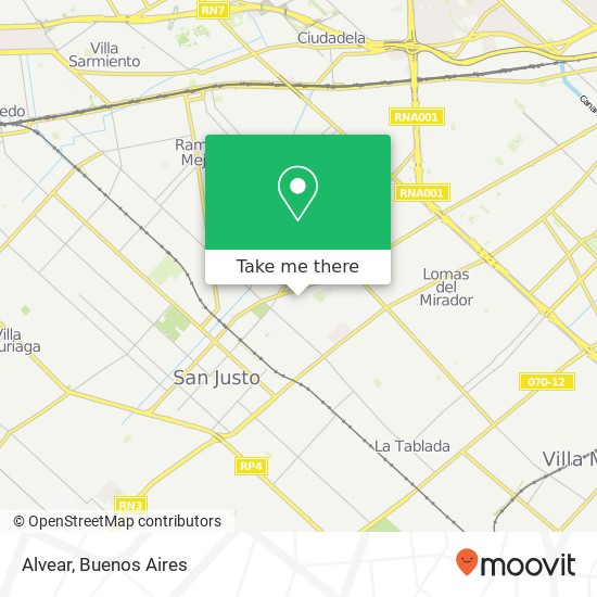 Alvear map