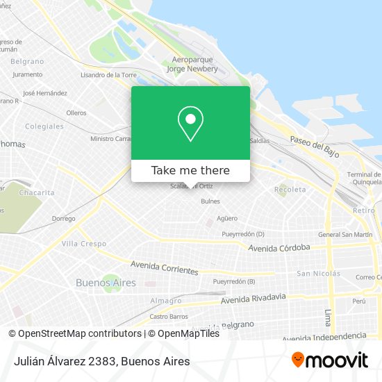 Julián Álvarez 2383 map