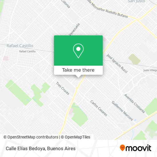 Mapa de Calle Elías Bedoya