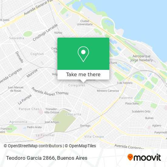 Teodoro García 2866 map