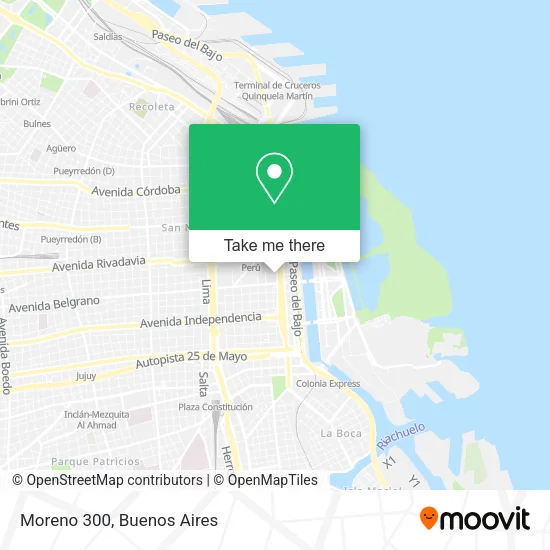 Moreno 300 map