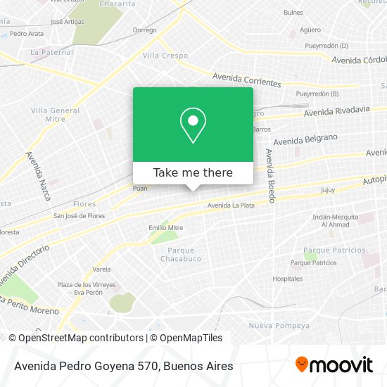 Mapa de Avenida Pedro Goyena 570
