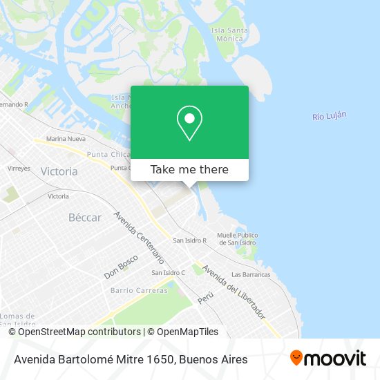 Mapa de Avenida Bartolomé Mitre 1650