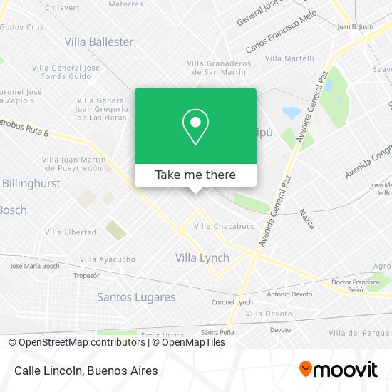 Mapa de Calle Lincoln