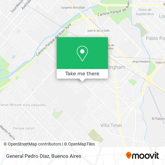 General Pedro Díaz map