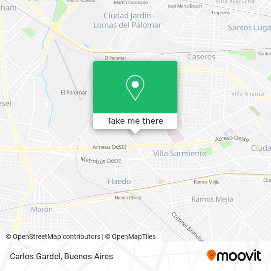 Carlos Gardel map