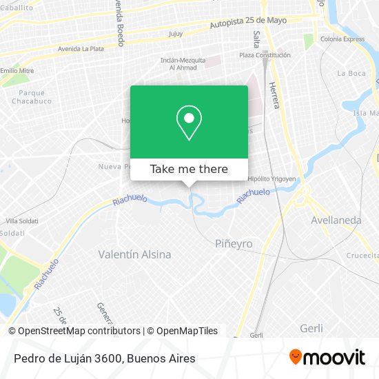 Pedro de Luján 3600 map