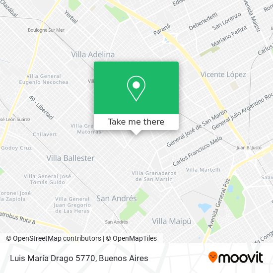 Luis María Drago 5770 map
