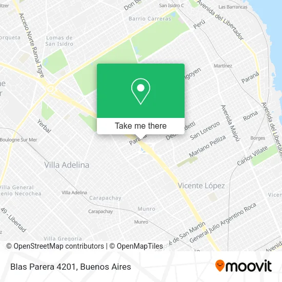 Mapa de Blas Parera 4201