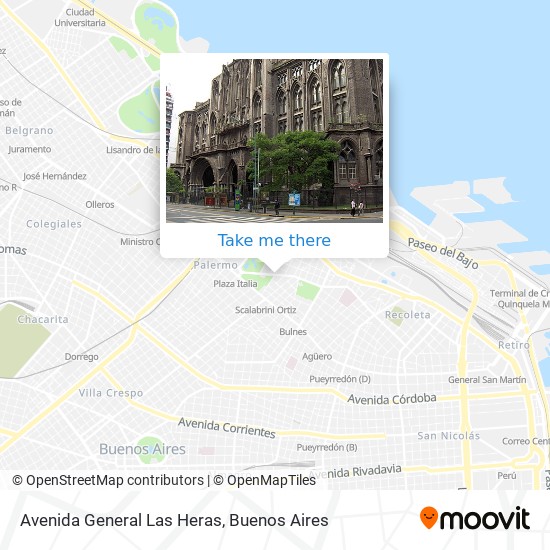 Avenida General Las Heras map