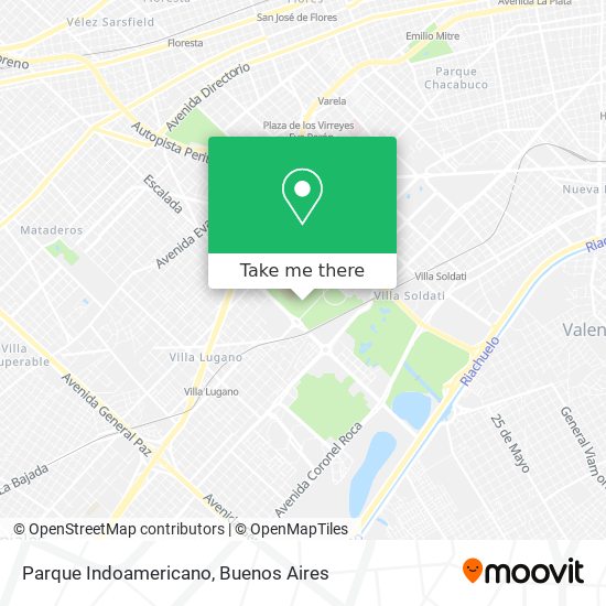 Parque Indoamericano map