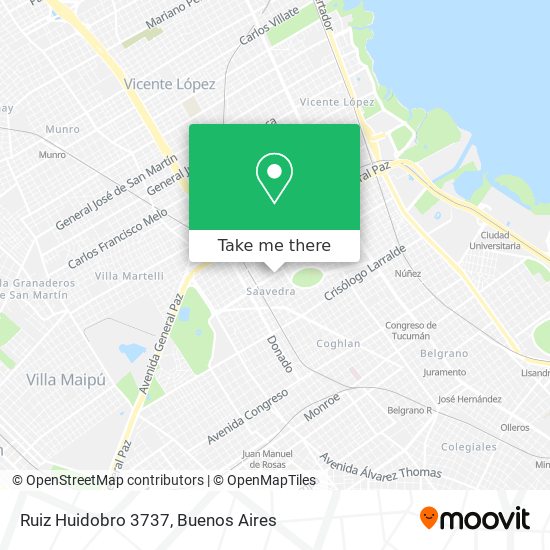 Ruiz Huidobro 3737 map