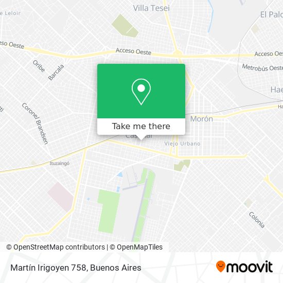 Martín Irigoyen 758 map