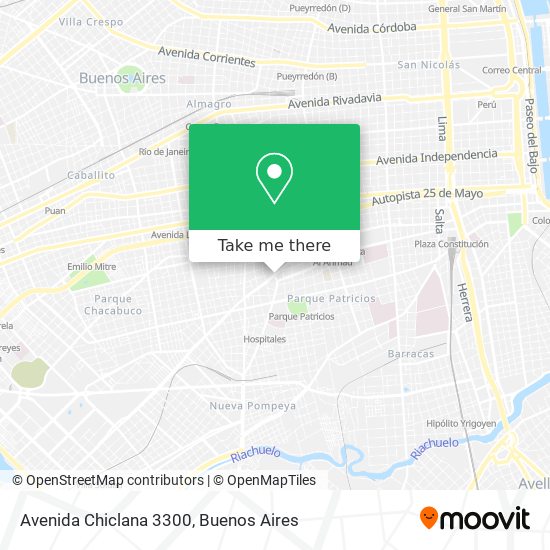 Mapa de Avenida Chiclana 3300