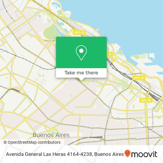 Avenida General Las Heras 4164-4238 map