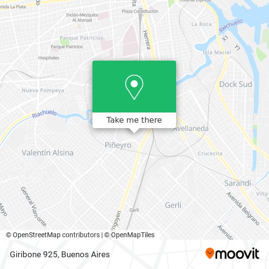 Mapa de Giribone 925