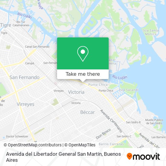 Avenida del Libertador General San Martín map
