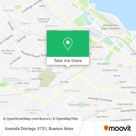 Avenida Dorrego 3751 map